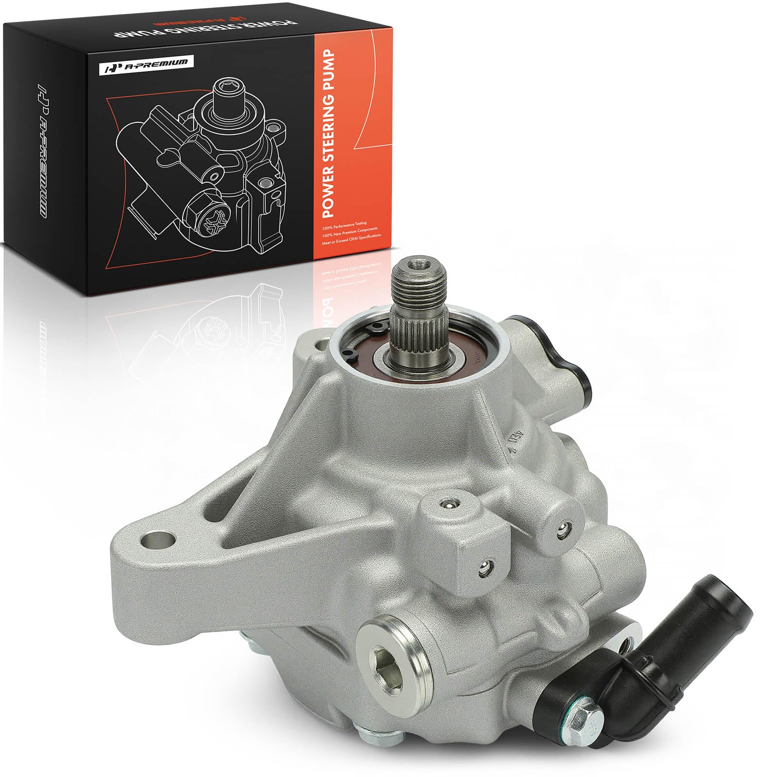 A-Premium Power Steering Pump, Precision-machined Steel - Product Imagery