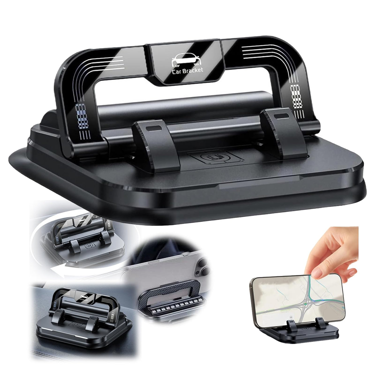 2026 New Car Phone Holder 360 Degree Rotation Suitable for Car - Product Imagery