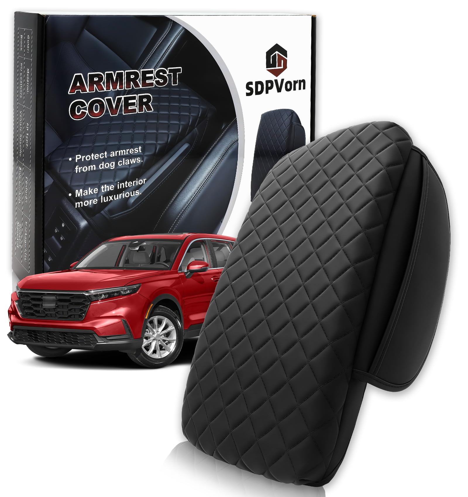 Center Console Armrest Cover for Honda CRV 2023-2026 Accessories - Product Imagery