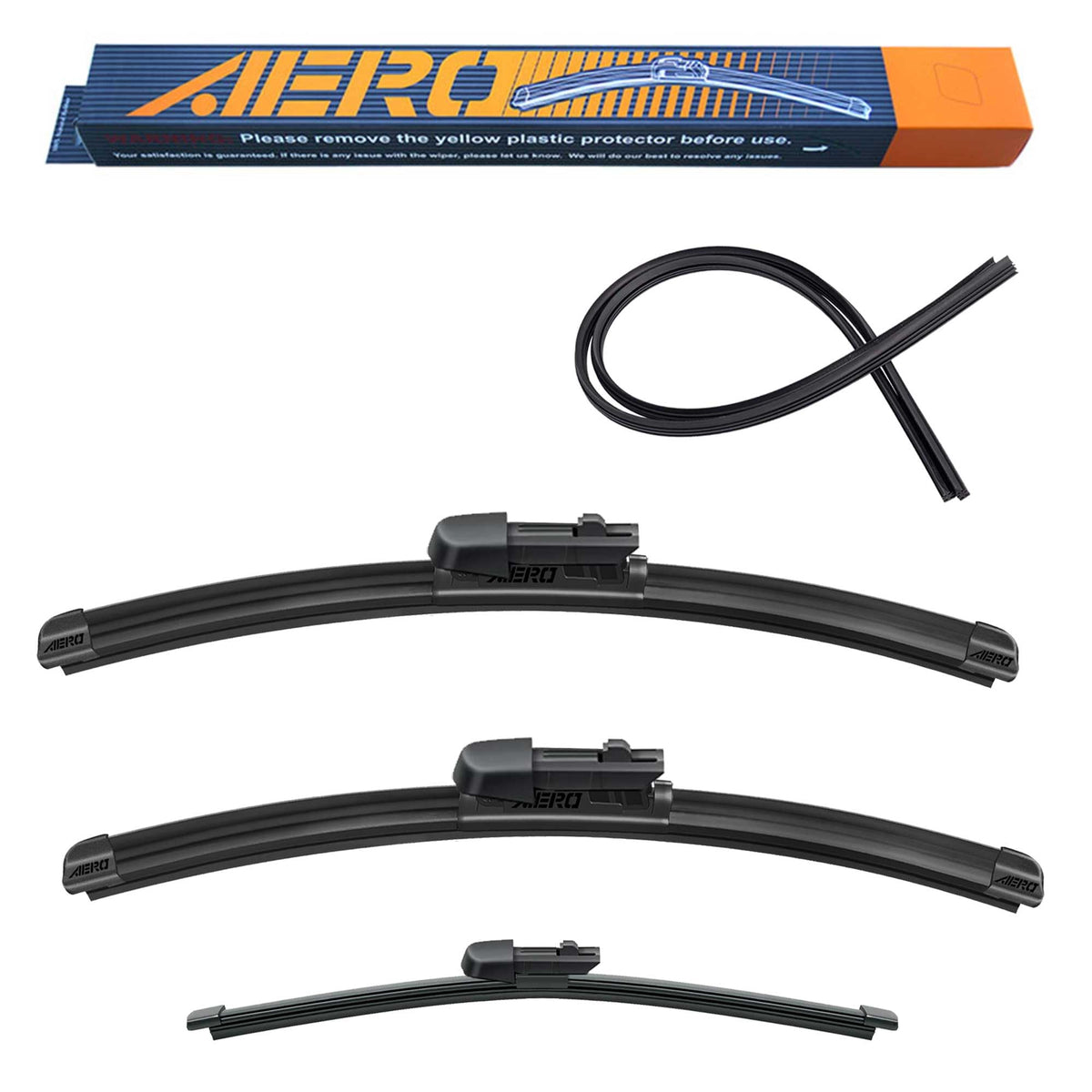 AERO Wipers Replacement for Volkswagen Tiguan 2024 2023 2022 - Product Imagery