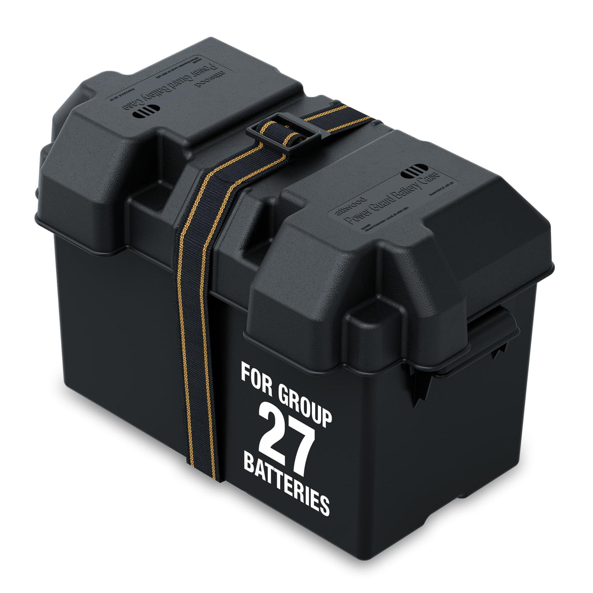 Attwood 9067-1 Vented Battery Box with Mounting Strap, Fits - Product Imagery