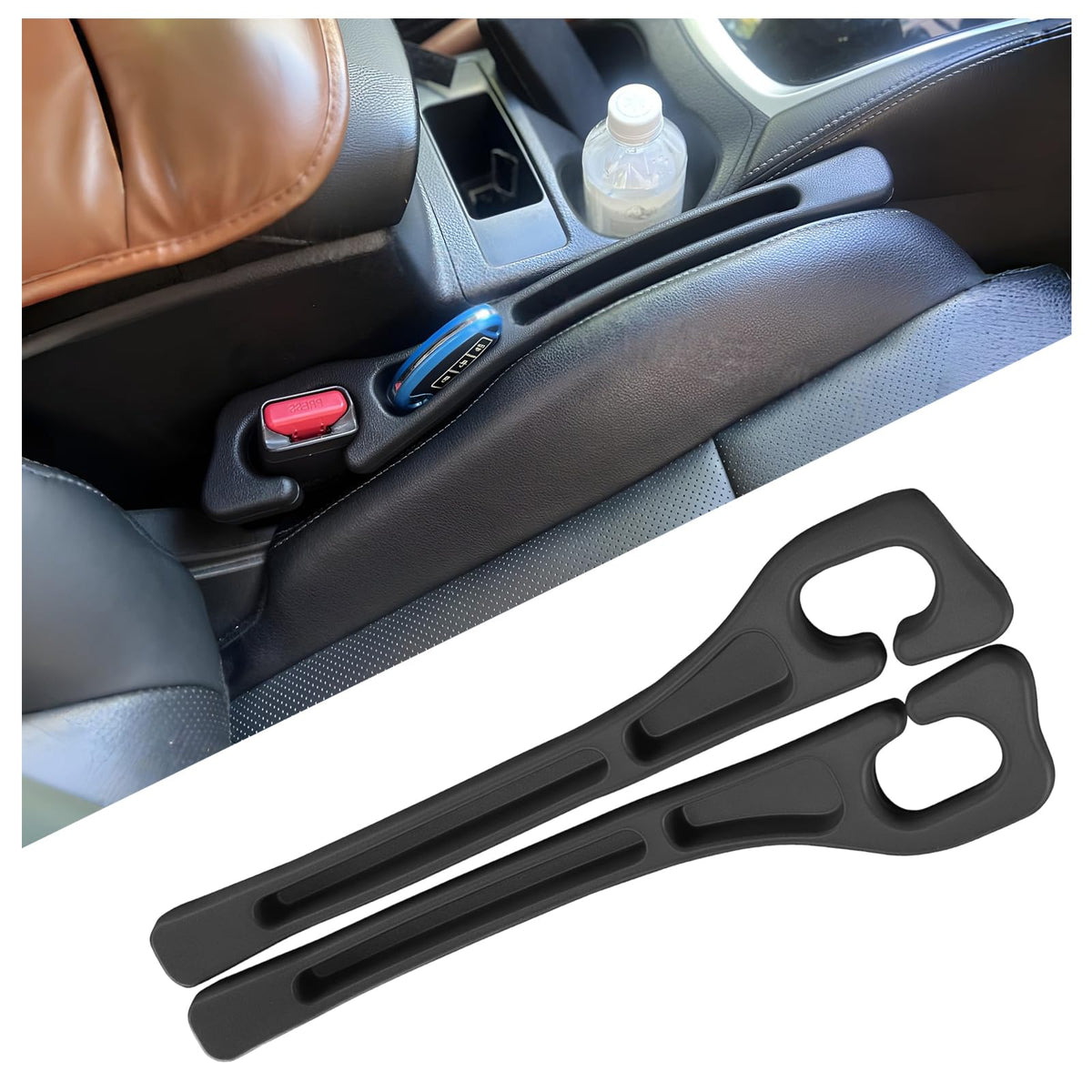 Car Seat Gap Filler Organizer 2 Pack, Car Accessories Seat - Product Imagery