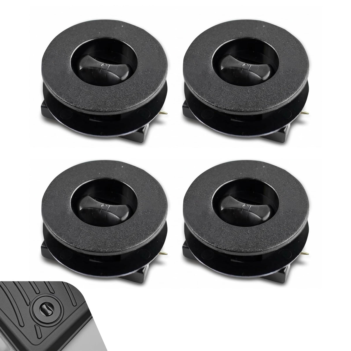 4PCS Car Carpet Fixing Clips, Safety Anti-slip Floor Mat Clip, - Product Imagery