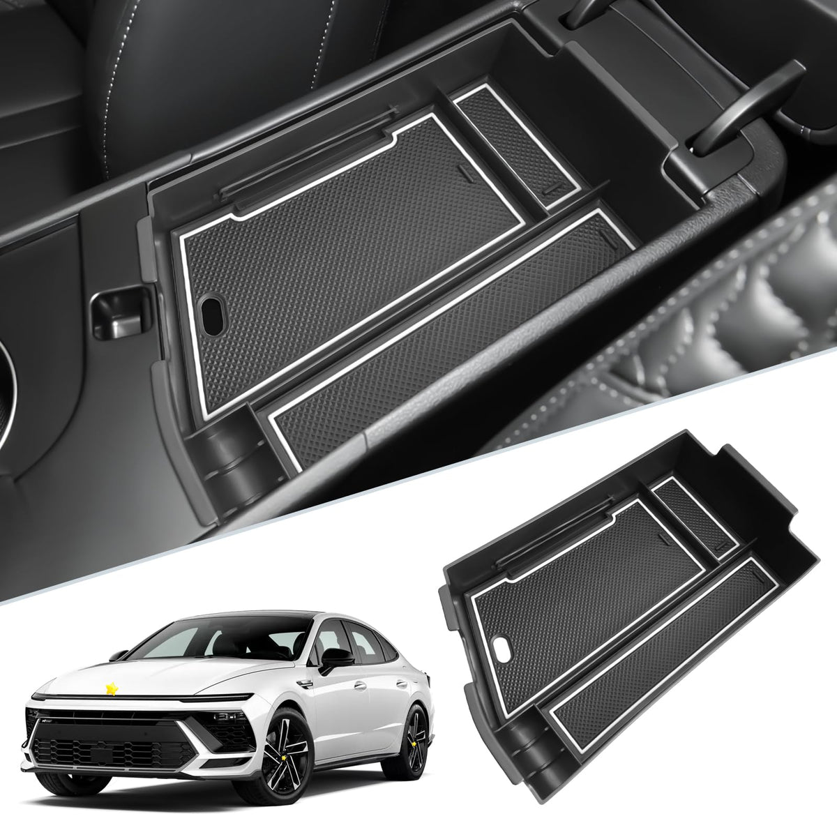 SKTU for 2024 2025 2026 Hyundai Sonata Center Console Organizer - Product Imagery