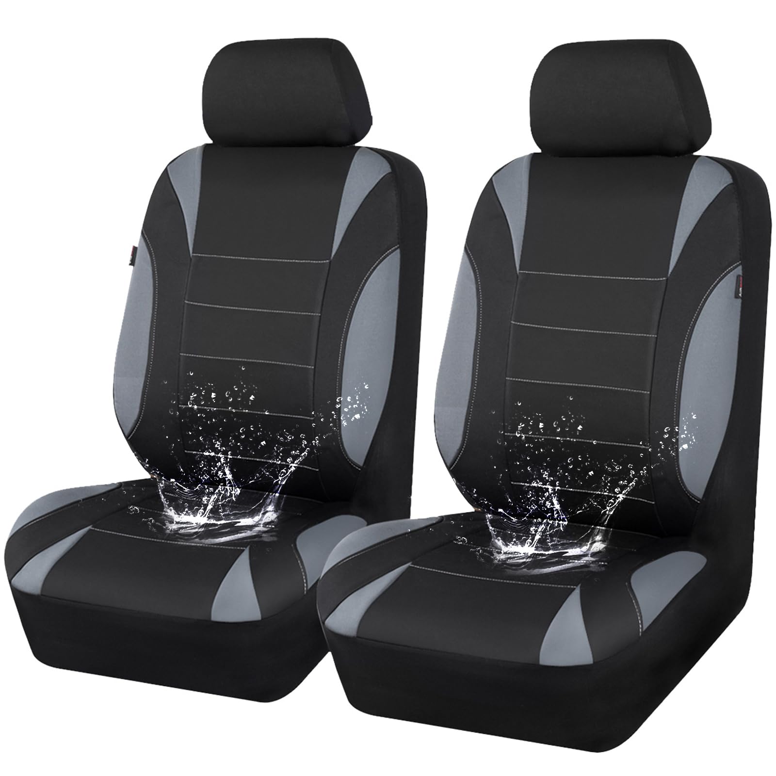 CAR PASS Waterproof Car Seat Covers Front Seats Only with 5mm - Product Imagery