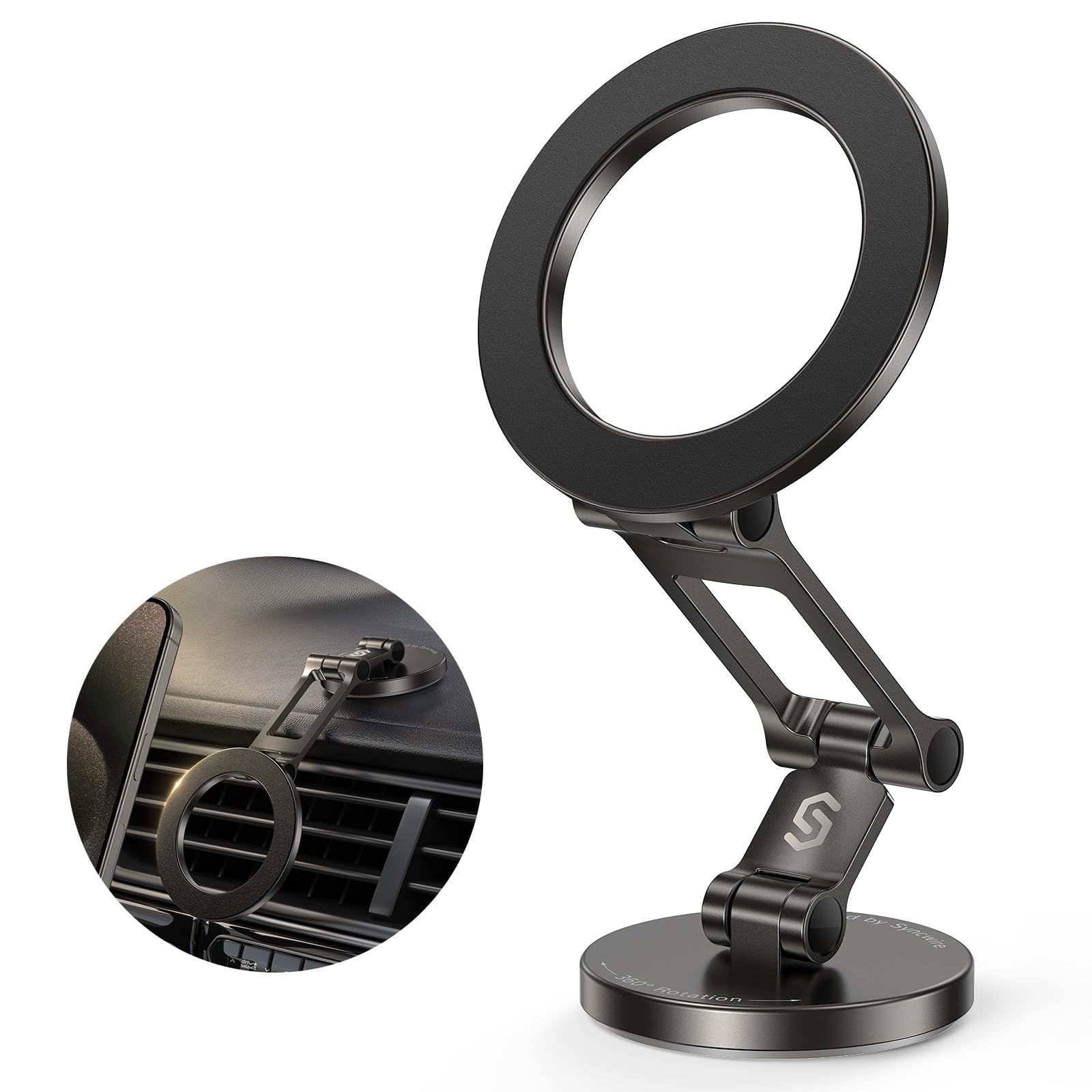Syncwire Fits MagSafe Car Mount Magnetic Phone Holder for Dash - Product Imagery