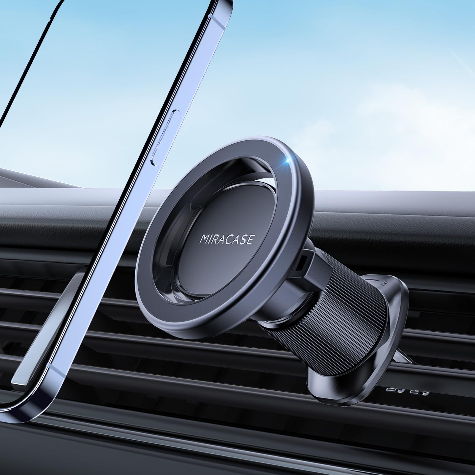 Miracase Car Phone Holder for Magsafe [Strong Magnets] Magnetic - Product Imagery