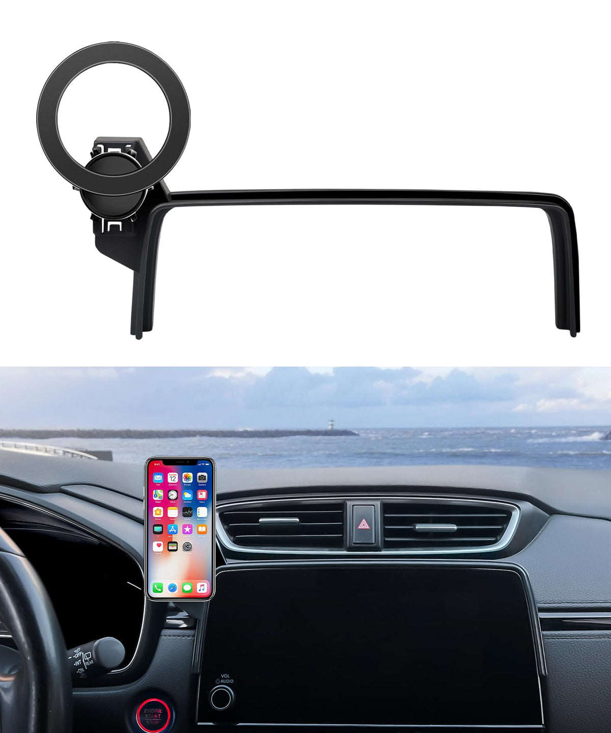 Car Phone Holder for Honda CR-V CRV 2017-2022 Accessories 5/7" - Product Imagery