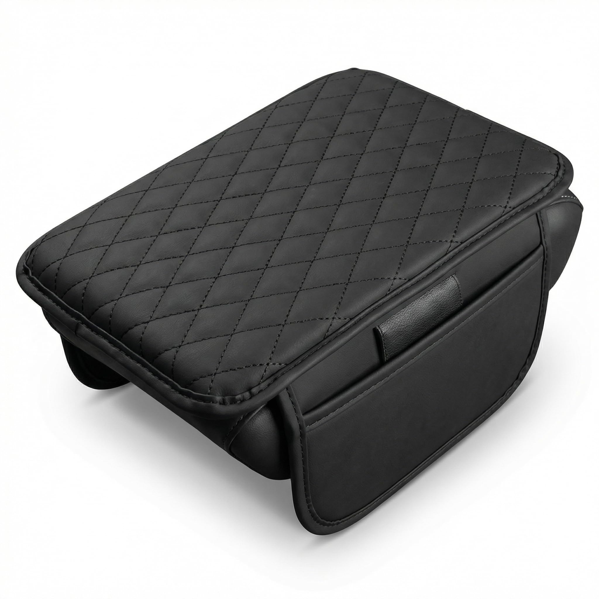 Car Center Console Cover, Leather Car Arm Rest Cover, Middle - Product Imagery