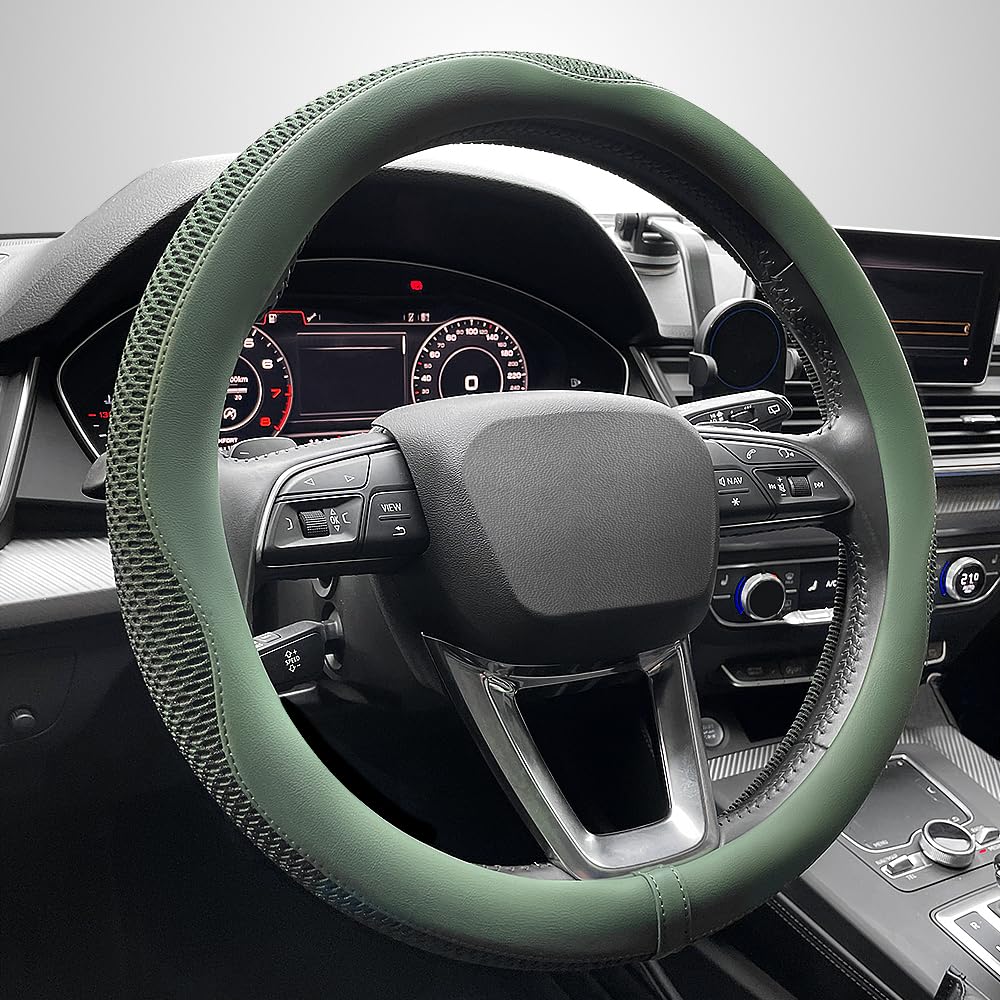 LKWLIKEI Car Steering Wheel Cover, Universal 15 inch, the Latest - Product Imagery