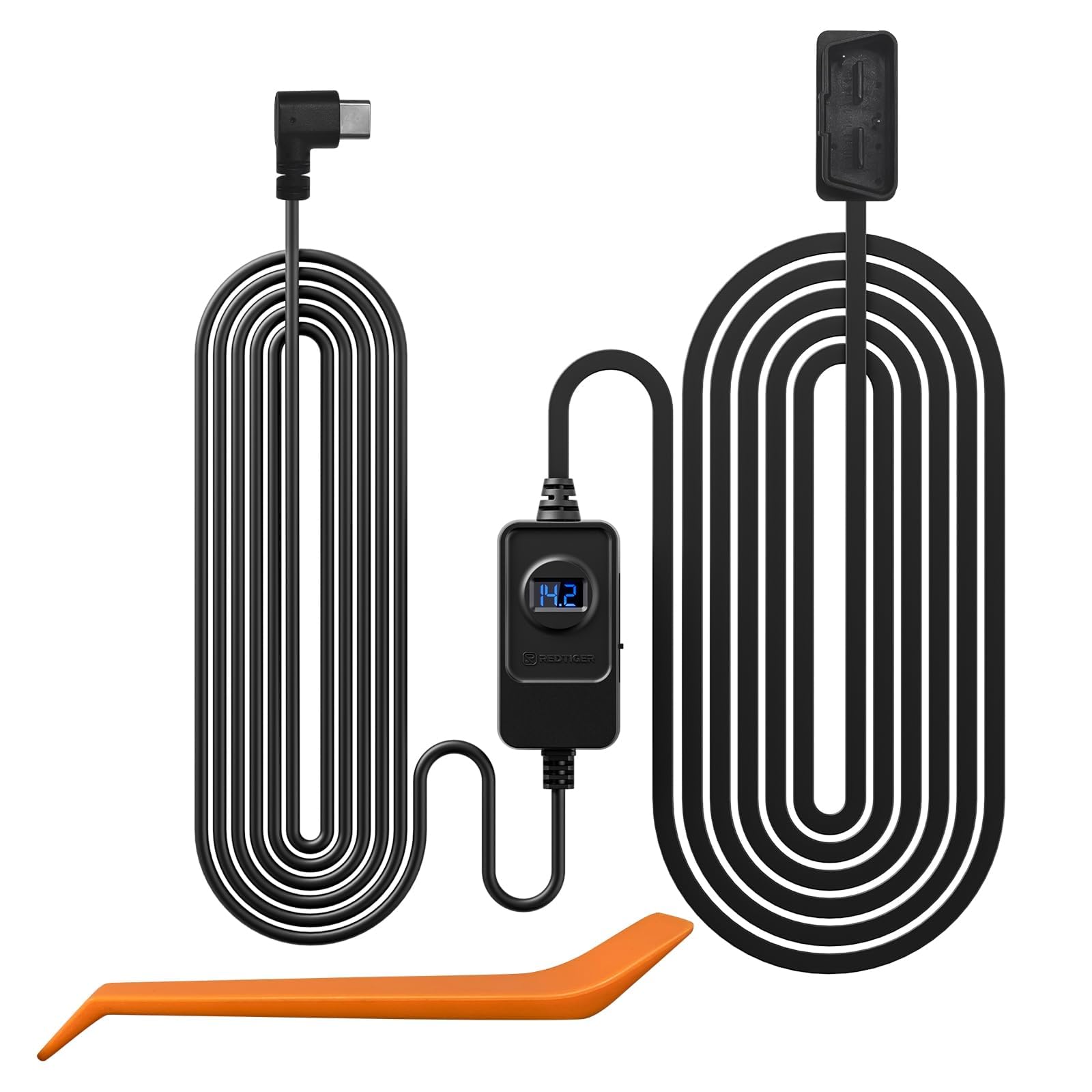 REDTIGER Dash Cam OBD Hardwire Kit Power Cable Type USB C - Product Imagery