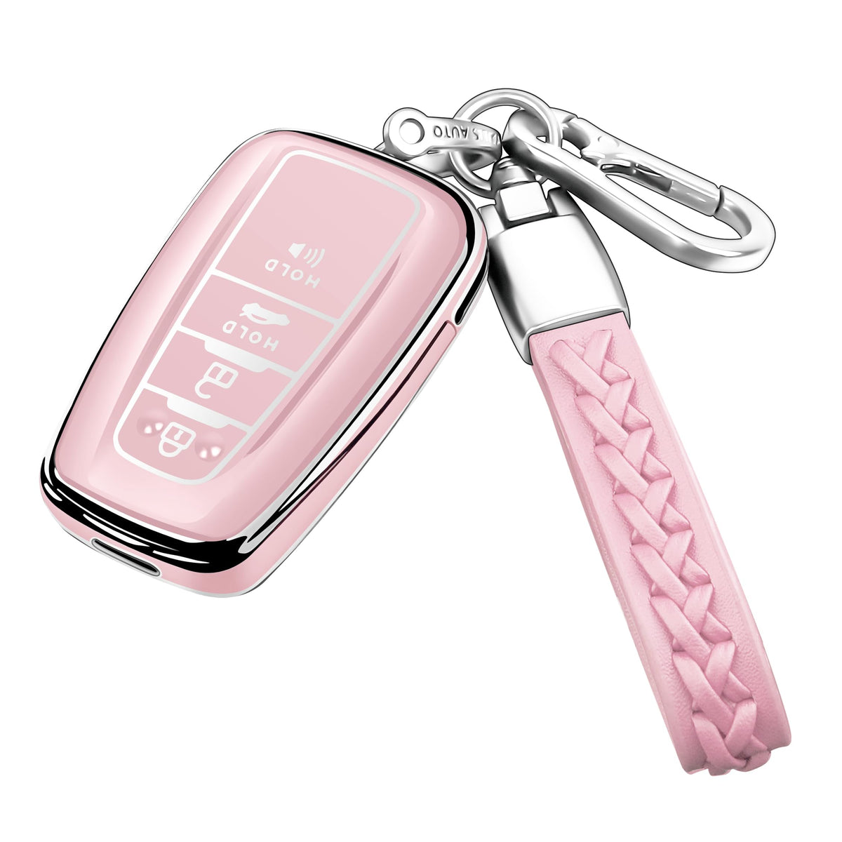 Compatible With Toyota Key Fob Cover with Keychain Soft TPU Key - Product Imagery