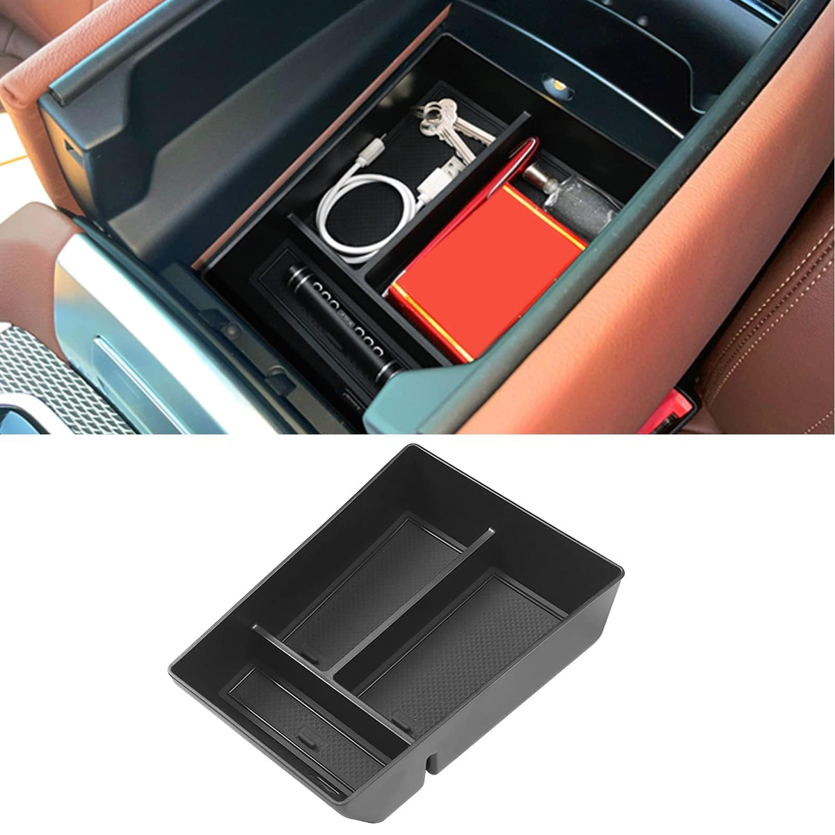 Jaronx For BMW X5 G05/X6 G06/X7 G07 Center Console Organizer - Product Imagery