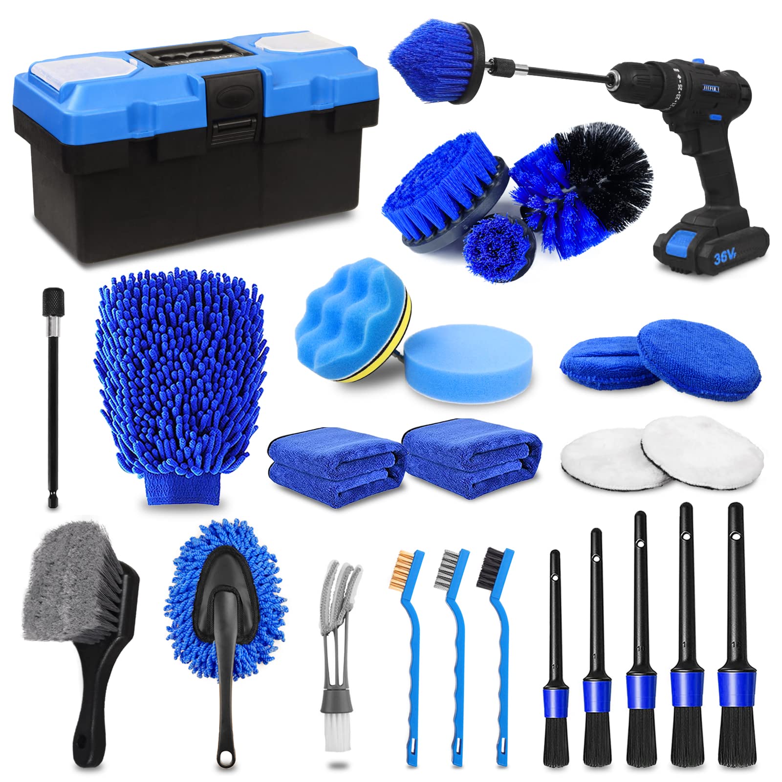 TTRCB 27Pcs Car Detailing Kit, Car Cleaning Kit, Car Detailing - Product Imagery