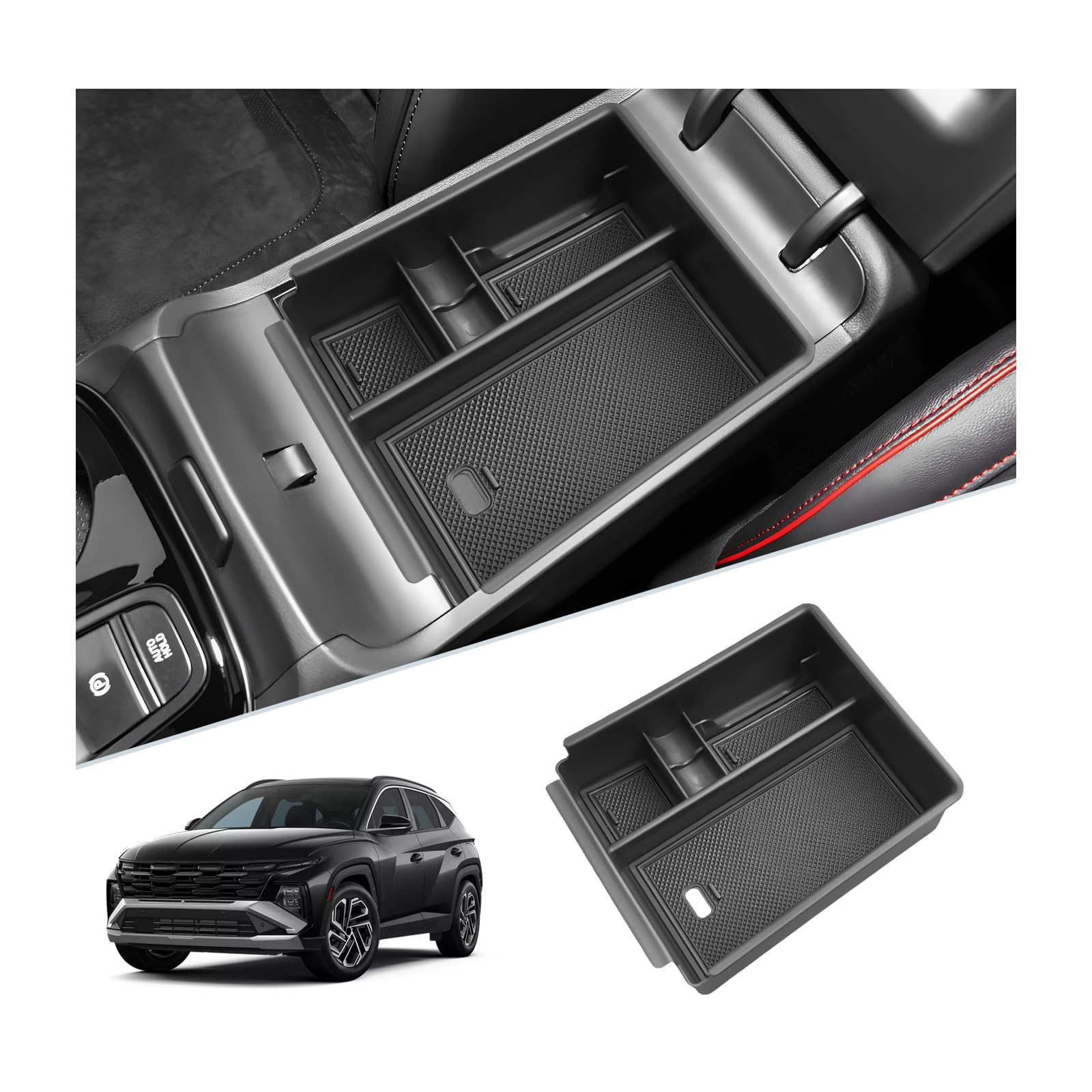 SKTU for 2025 2026 Hyundai Tucson Center Console Organizer for - Product Imagery