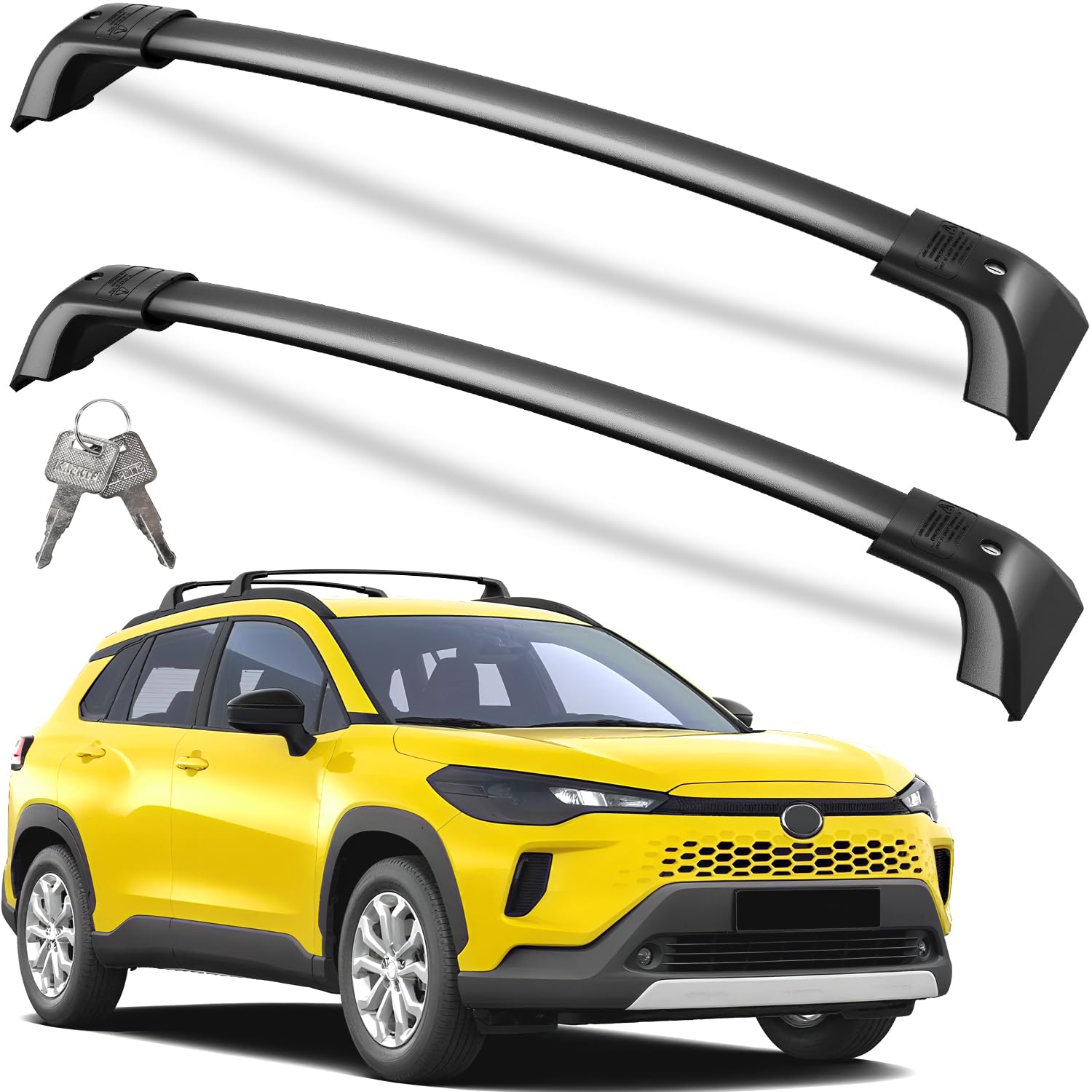 Wonderdriver Roof Rack Cross Bars 260lb for Toyota Corolla Cross - Product Imagery