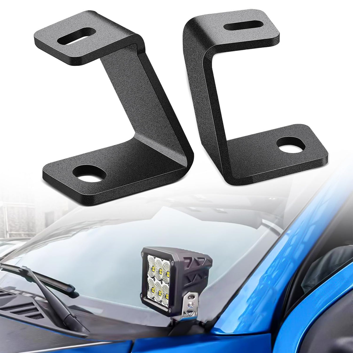 Nilight Ditch Light Brackets for Ford Raptor 2017-2023 F-150 - Product Imagery