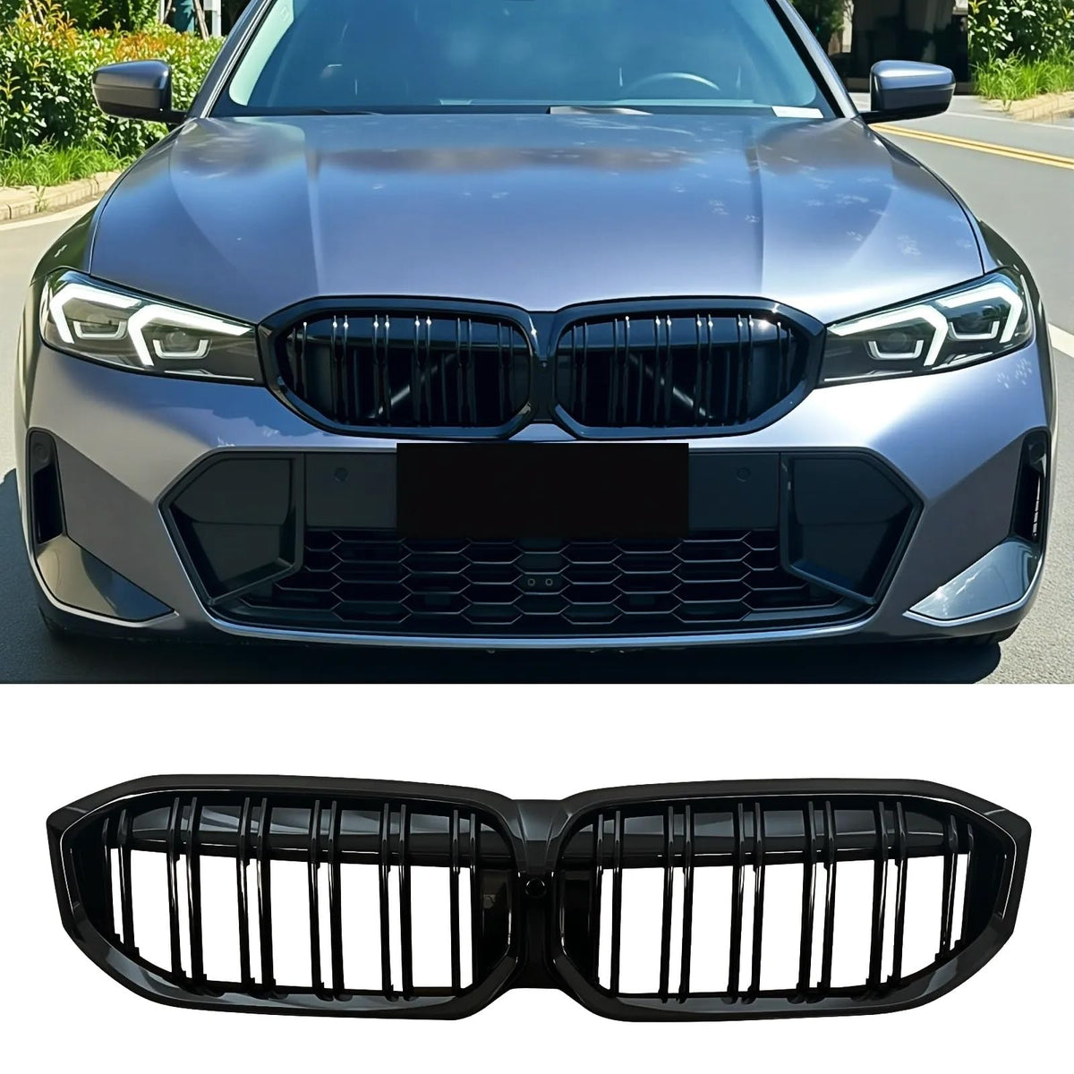 Grille Front Kidney Color For BMW 3 series G20 G21 LCI 2023-2026 - Product Imagery
