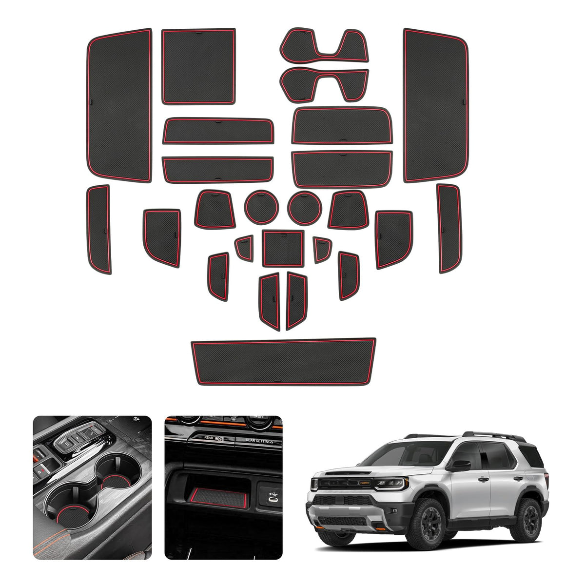 LUWU Center Console Liners Mats Compatible with 2026 Honda - Product Imagery