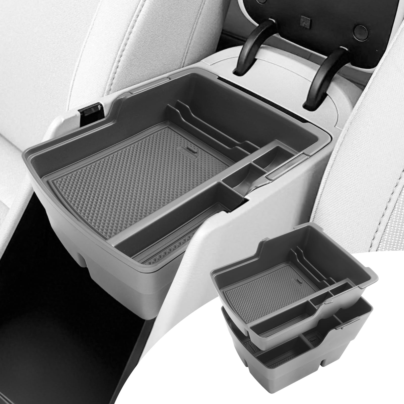 SHAOHAO 2 Pack for 2026 Hyundai Kona Center Console Organizer - Product Imagery