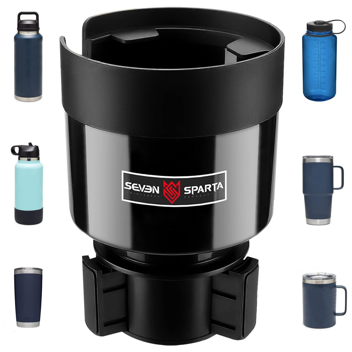 SEVEN SPARTA Car Cup Holder Expander for 32-40oz Large Bottles & - Product Imagery