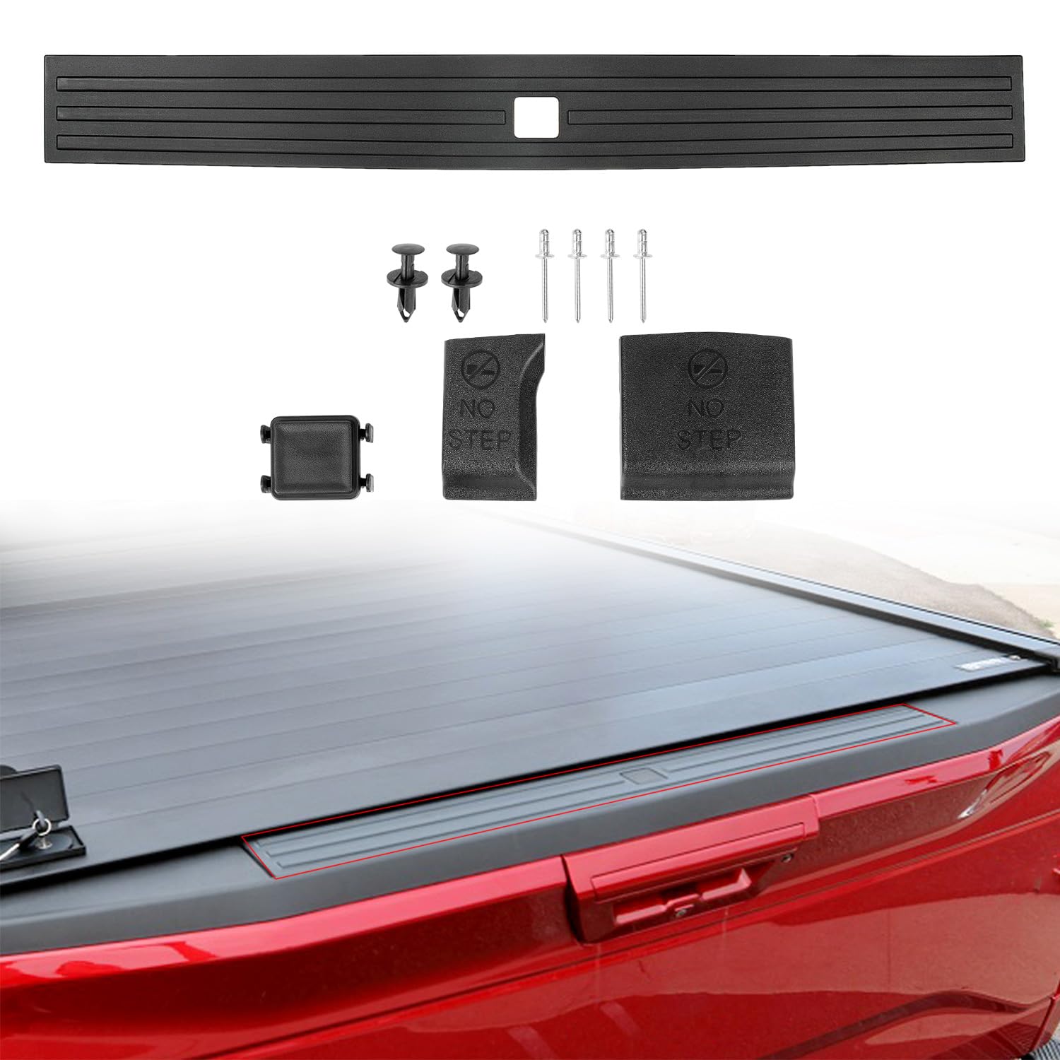RANSOTO Tailgate Molding Top Trim Cap Compatible with 2015 2016 - Product Imagery