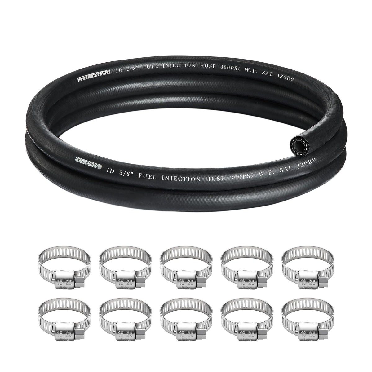 EVIL ENERGY 3/8" Fuel Line Hose 5FT Fuel Injection Hose - Product Imagery