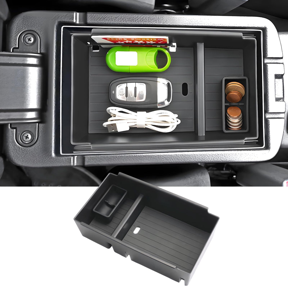 2021-2025 Outlander Sport Center Console Organizer, - Product Imagery
