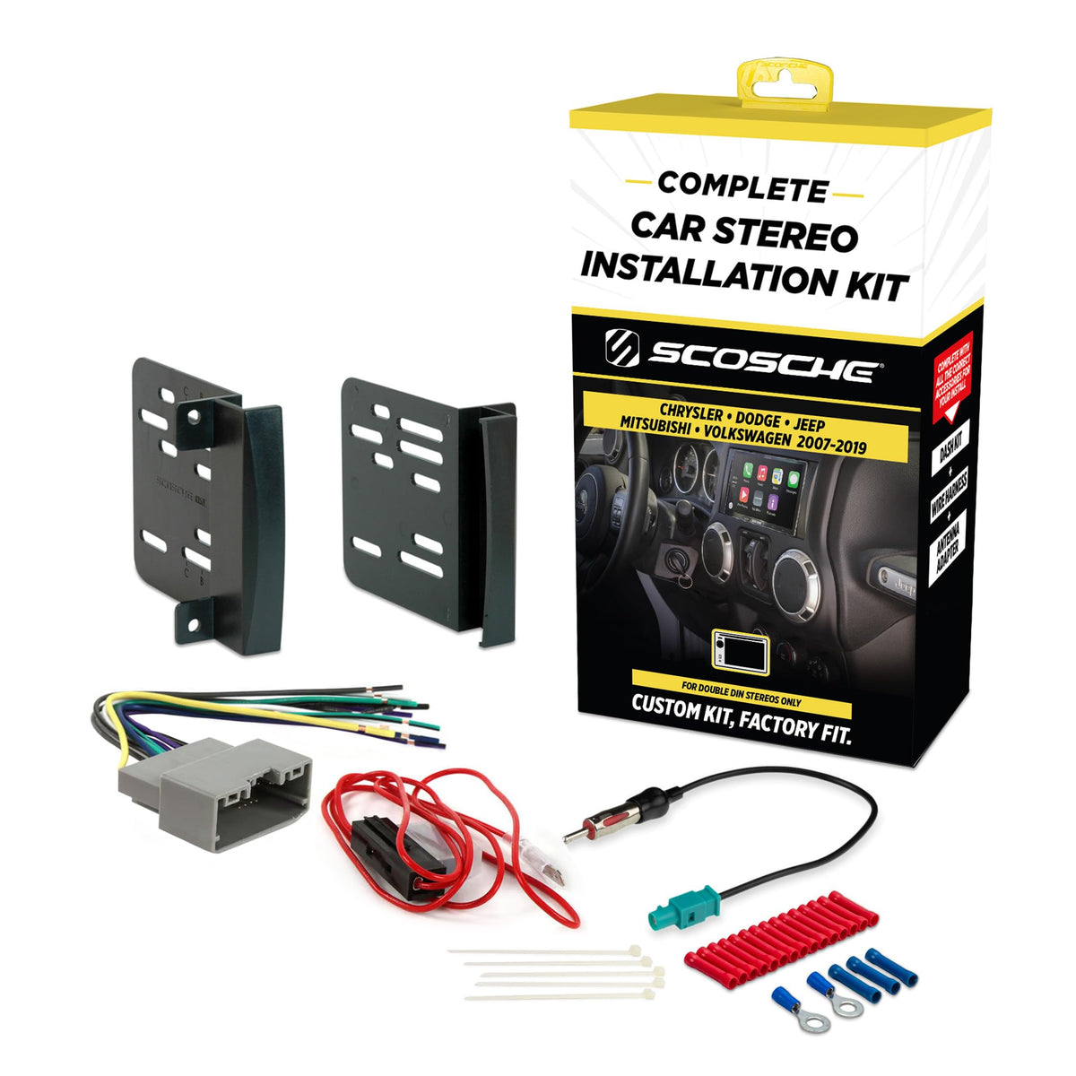 Scosche ICCR6BN Double DIN Radio Installation Dash Kit - Product Imagery