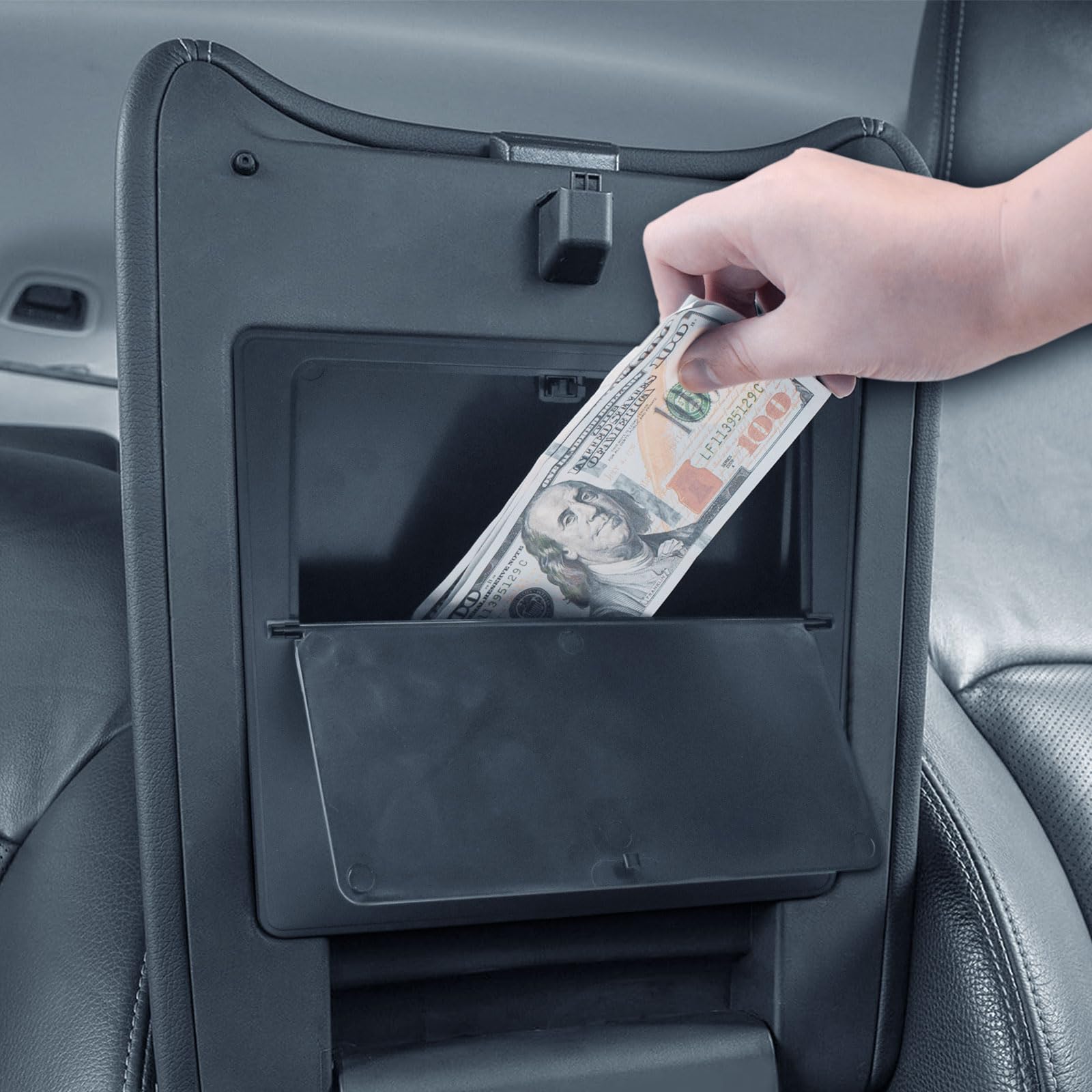Center Console Hidden Organizer for 2023-2026 Honda Pilot, - Product Imagery