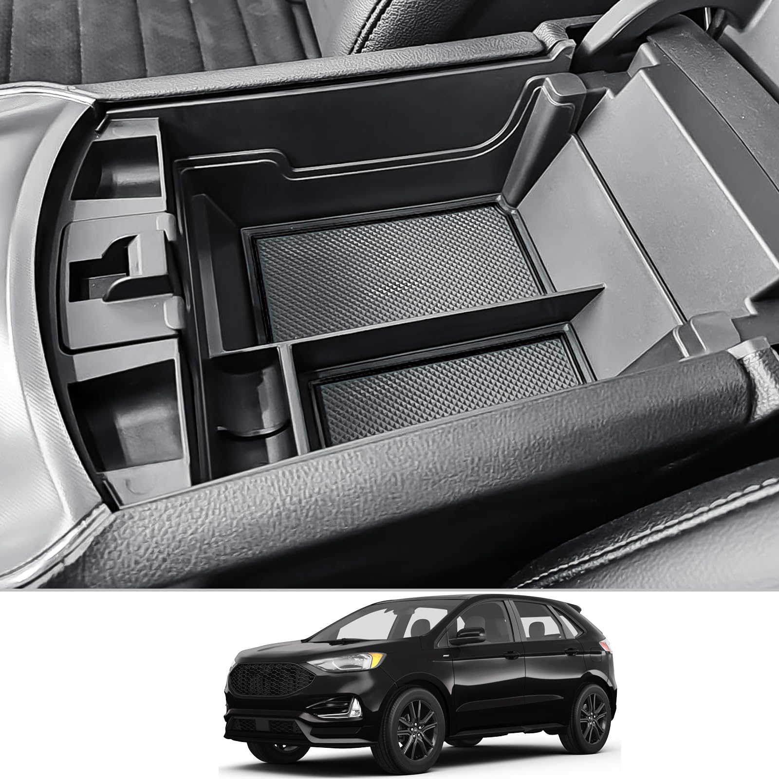 CDEFG for 2020 2023 2024 Ford Edge Center Console Organizer Tray - Product Imagery