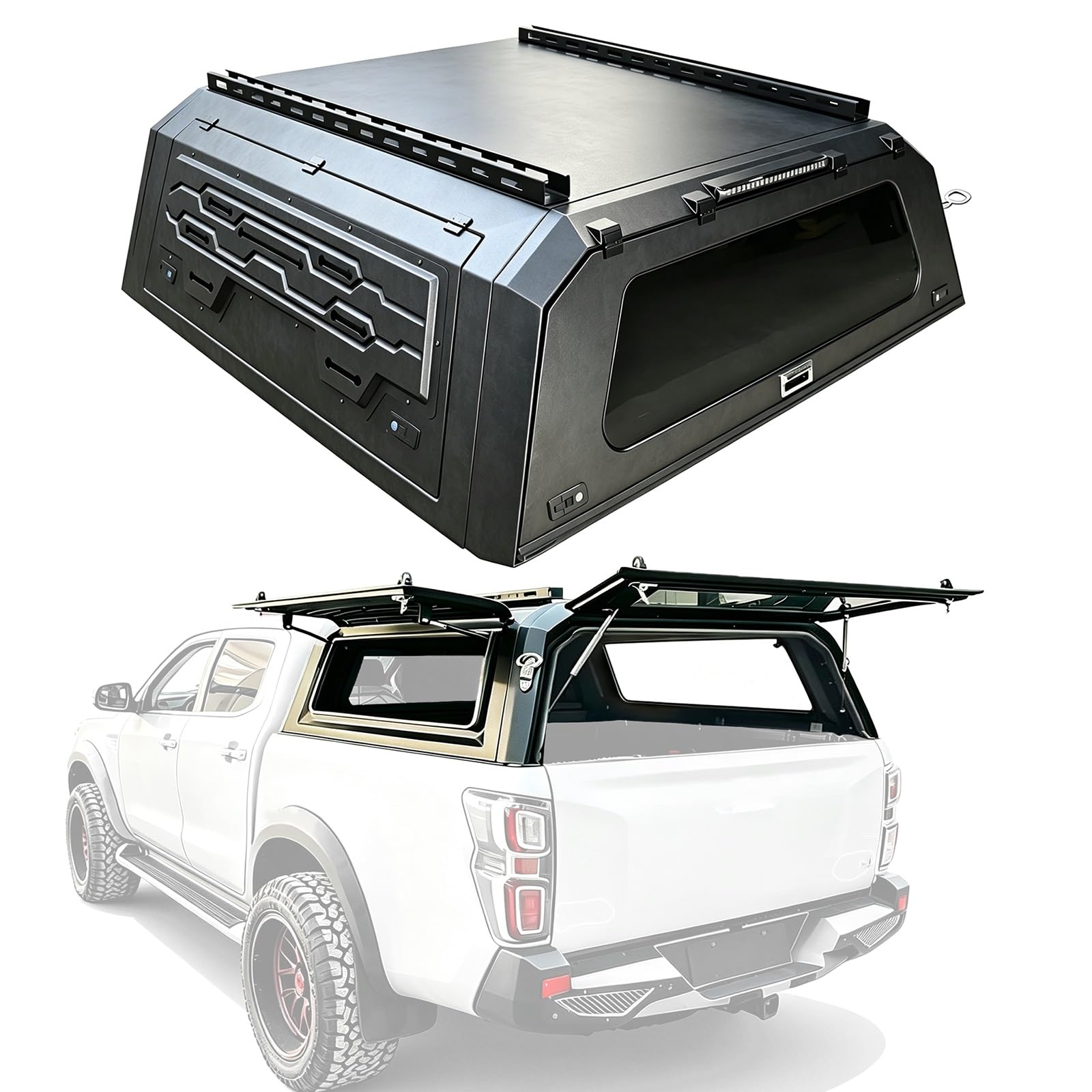 Hard Truck Cap Topper for Nissan Titan 2005–2026 Fits 6.5ft Bed - Product Imagery