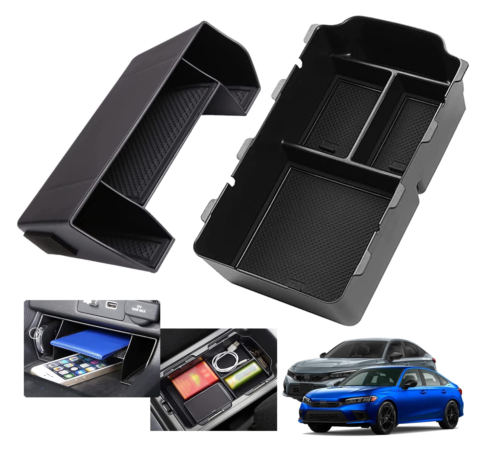for Honda Civic 2024 2025 2026 Center Console Organizer - Product Imagery