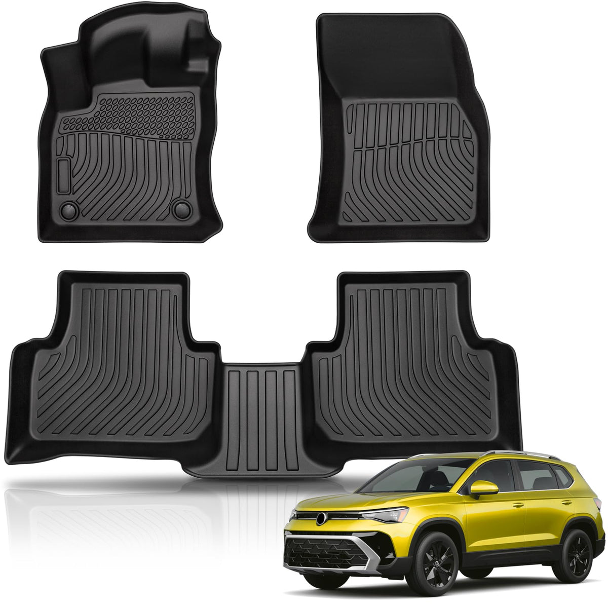 Sunsdrew Floor Mats for 2022-2026 Volkswagen Taos Accessories, - Product Imagery