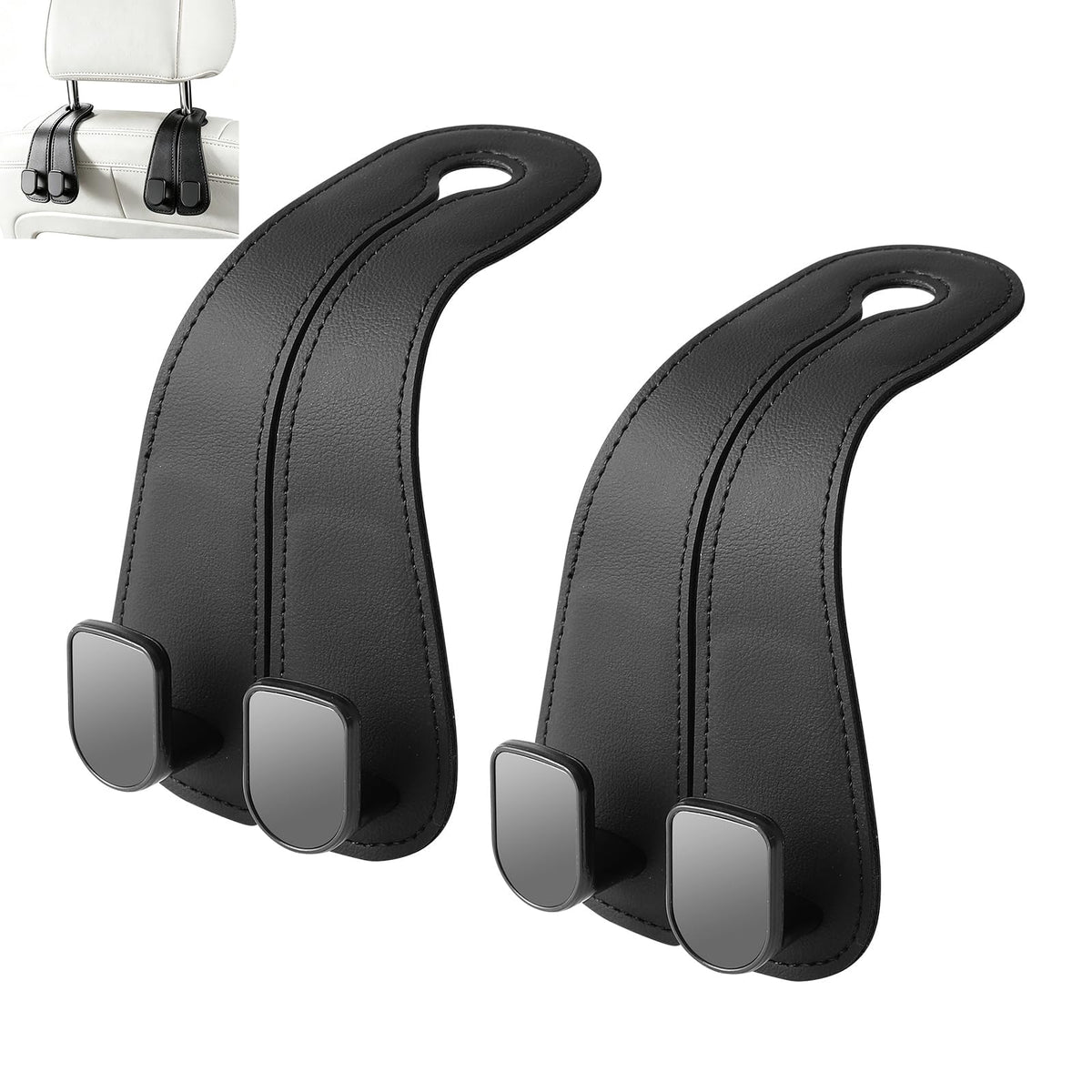 car hooks for purses and bags cute car purse hook seat headrest - Product Imagery