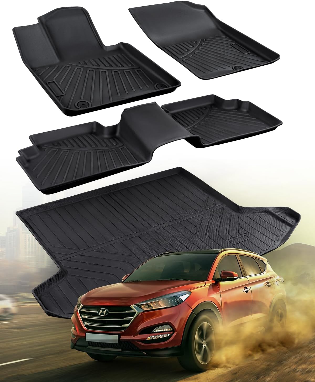 for 2022-2025 2026 Hyundai Tucson Floor Mats (Gas Models Only) - Product Imagery