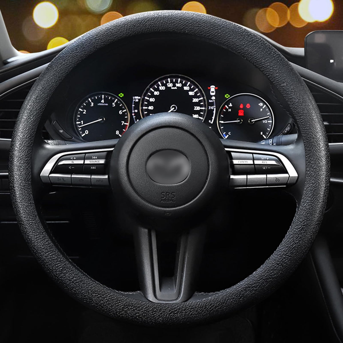 LRITER Car Steering Wheel Cover, Non-Slip Silicone Material, - Product Imagery