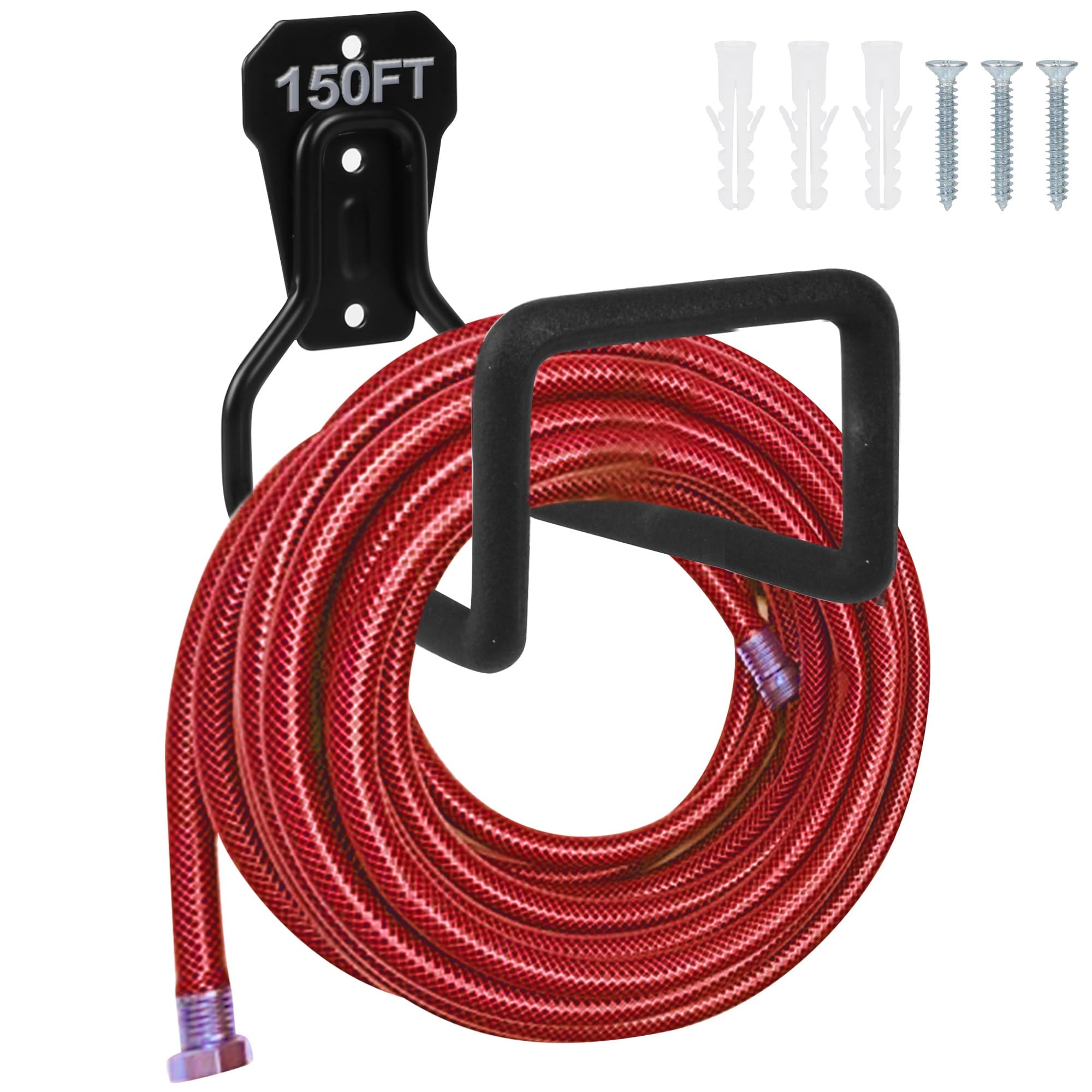 Metal Garden Hose Holder Wall Mounted Water Hose Holder for - Product Imagery