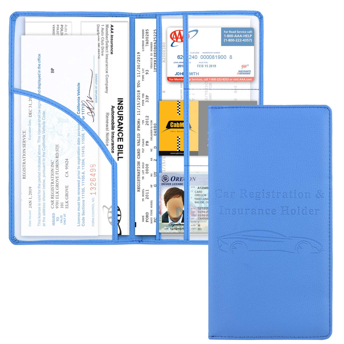 Cacturism Car Registration and Insurance Holder, Glove Box - Product Imagery