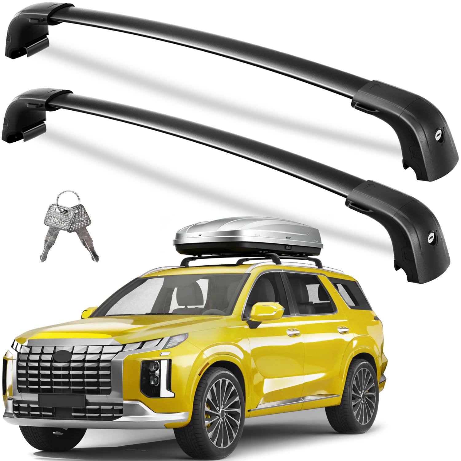 Wonderdriver Roof Rack Cross Bars for Hyundai Palisade 2019-2025 - Product Imagery