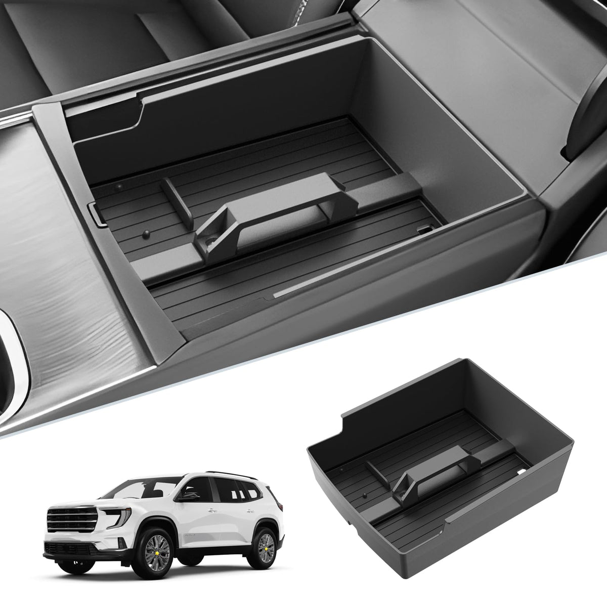 SKTU for 2024 2025 2026 2027 GMC Acadia Center Console Organizer - Product Imagery