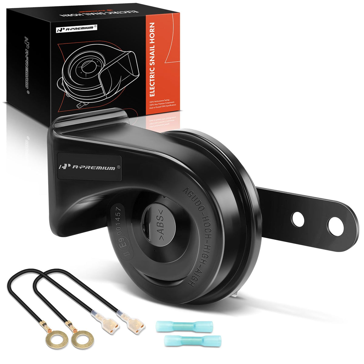 A-Premium Snail Horn High Universal Electric Horn - 12V 110dB - - Product Imagery