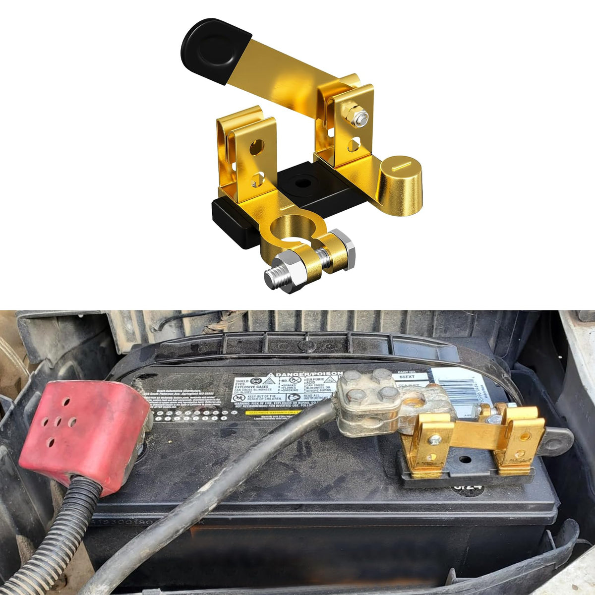 Battery Disconnect Switch, Battery Switch 12V, Top Post Knife - Product Imagery
