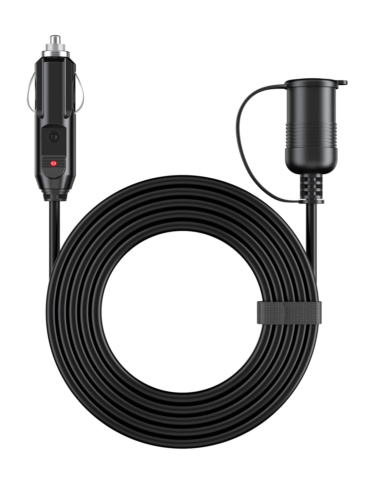 AstroAI 12Ft/12V Cigarette Lighter Cord, 120W/15A Male to Female - Product Imagery