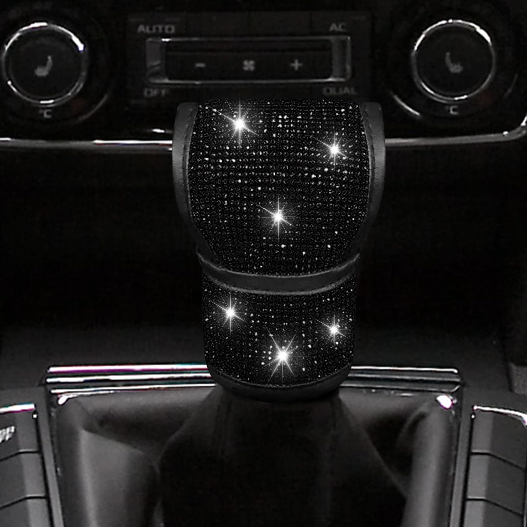 Bling Auto Gear Shift Knob Cover, Car Knob Gear Stick Protector, - Product Imagery