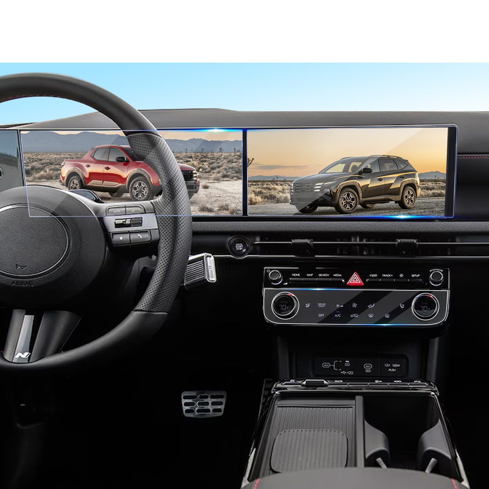 GFJNFG Tucson Screen Protector for (3Pcs) 2026 2025 Hyundai - Product Imagery