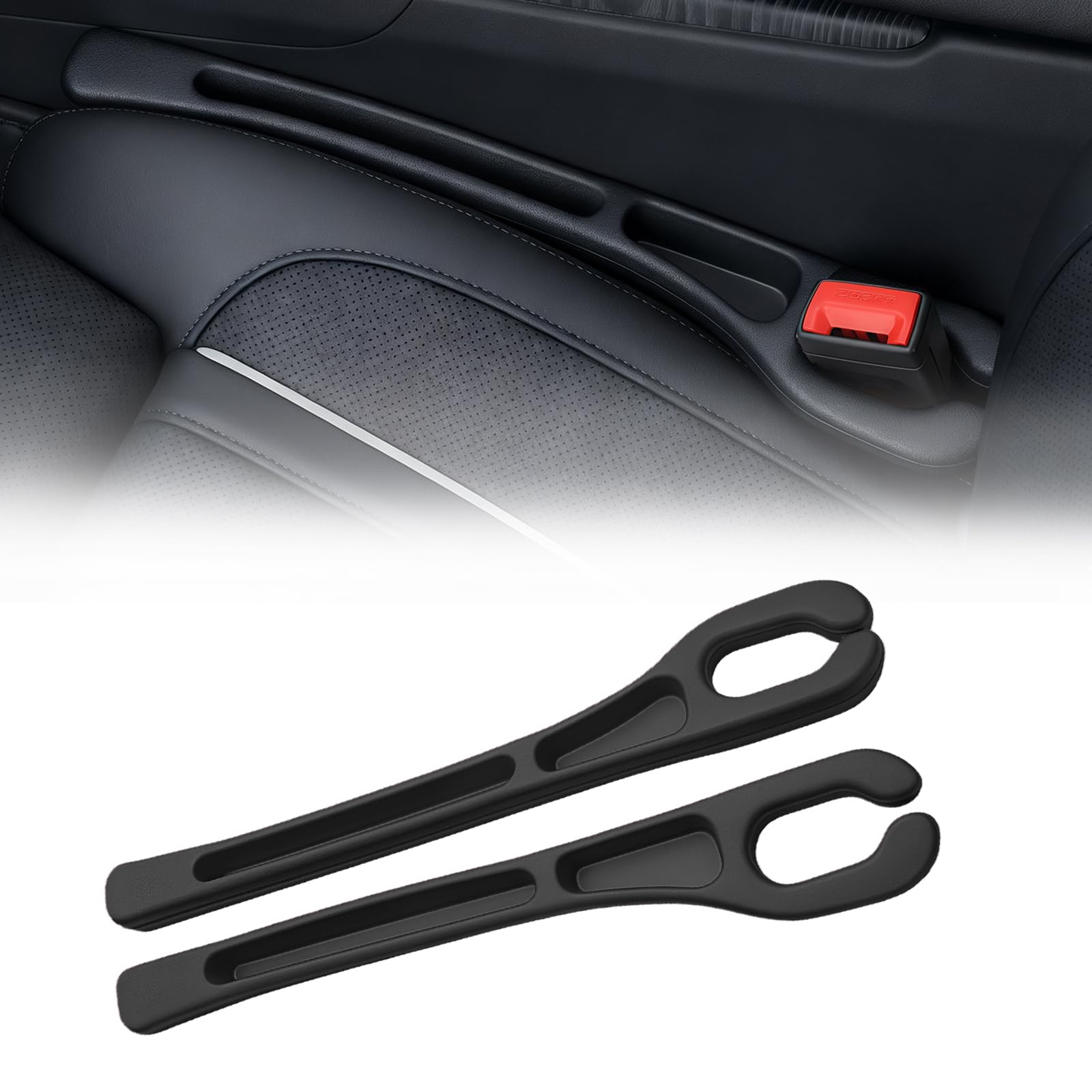 Car Seat Gap Filler Organizer, Anti-Drop Seat Gap Filler 2 Pack - Product Imagery