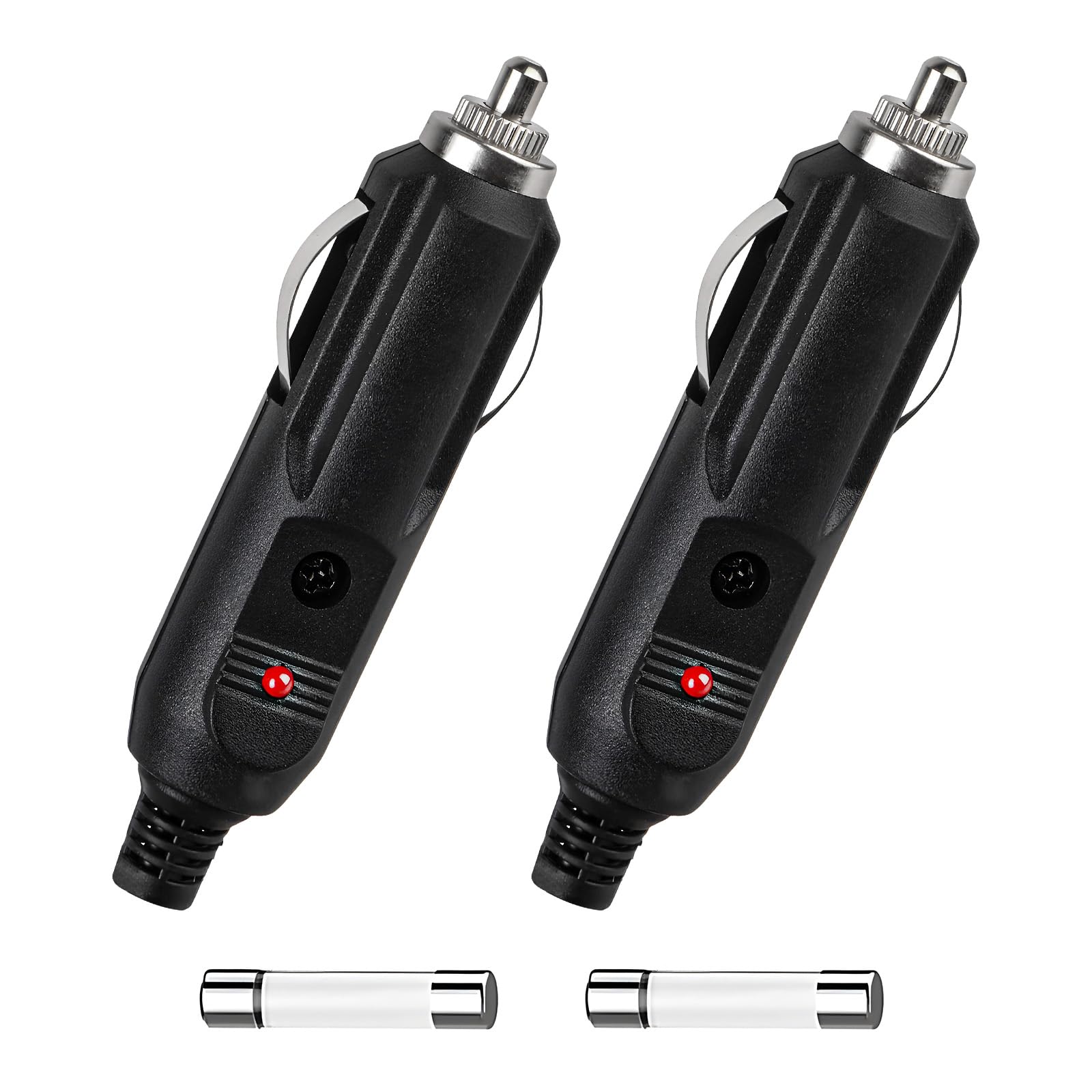 Sun Walker 2PCS Cigarette Lighter Male Plugs, 12/24V Aux Socket - Product Imagery