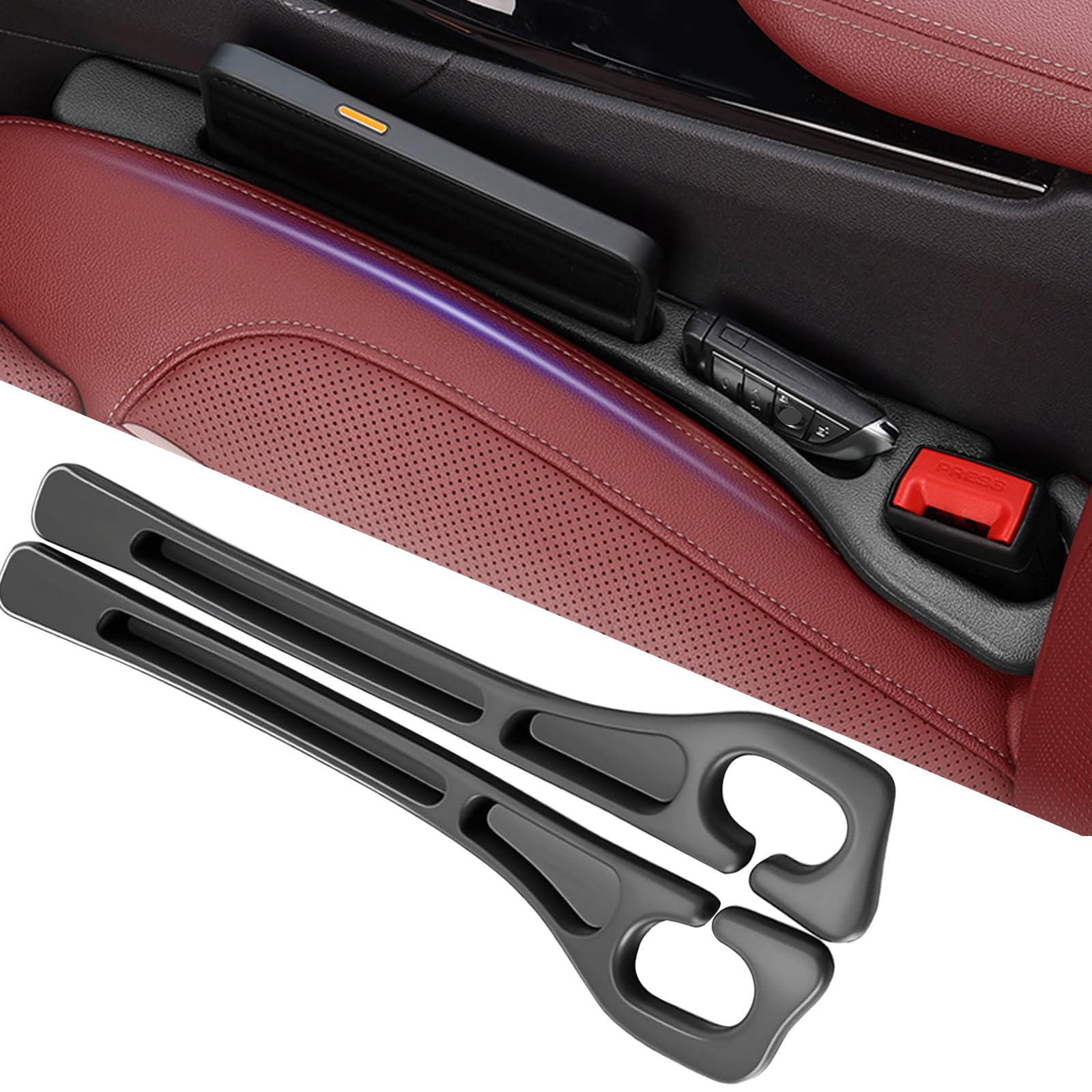 YLXGT Car Seat Gap Filler Organizer Universal for Car SUV Truck - Product Imagery