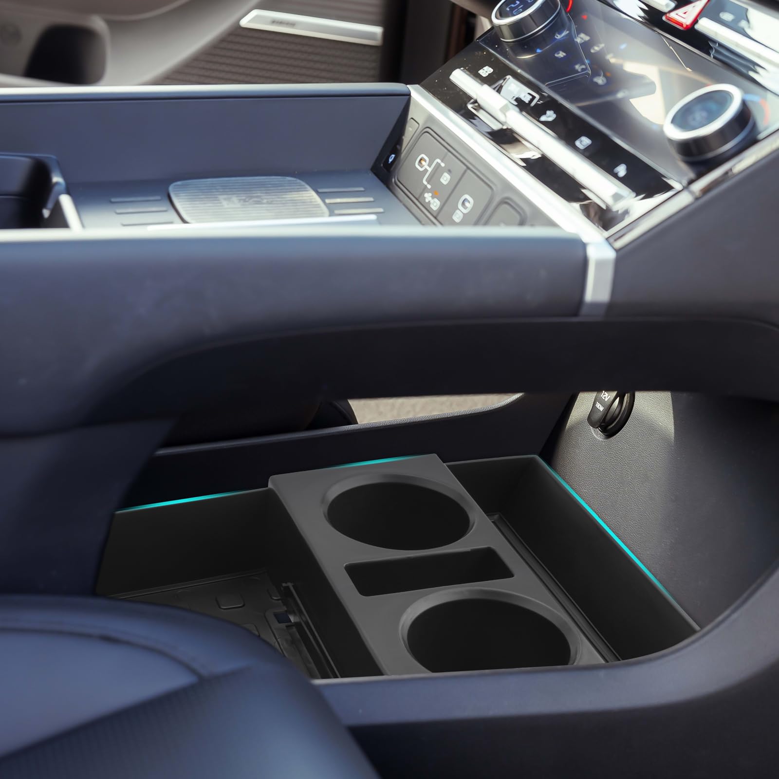 SHAOHAO for 2025 2026 Hyundai Santa Fe Under Console Organizer - Product Imagery